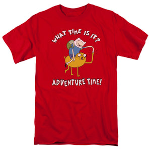 Adventure Time Ride Bump Mens T Shirt Red