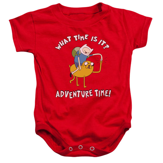 Adventure Time Ride Bump Infant Baby Snapsuit Red