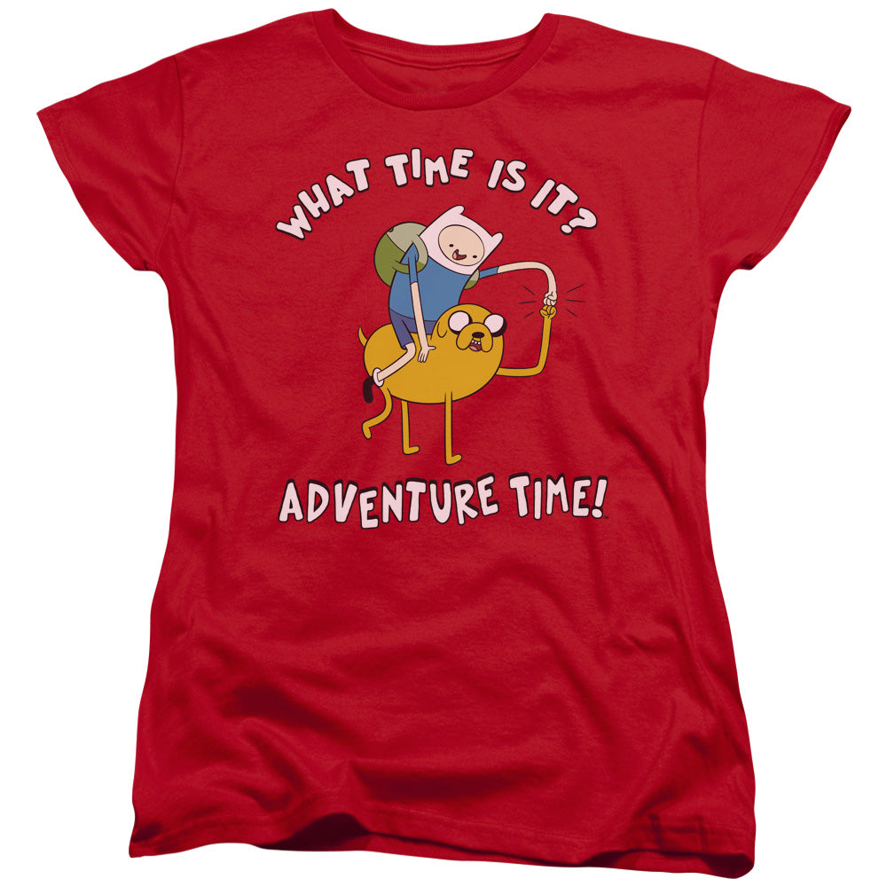 Adventure Time Ride Bump Womens T Shirt Red