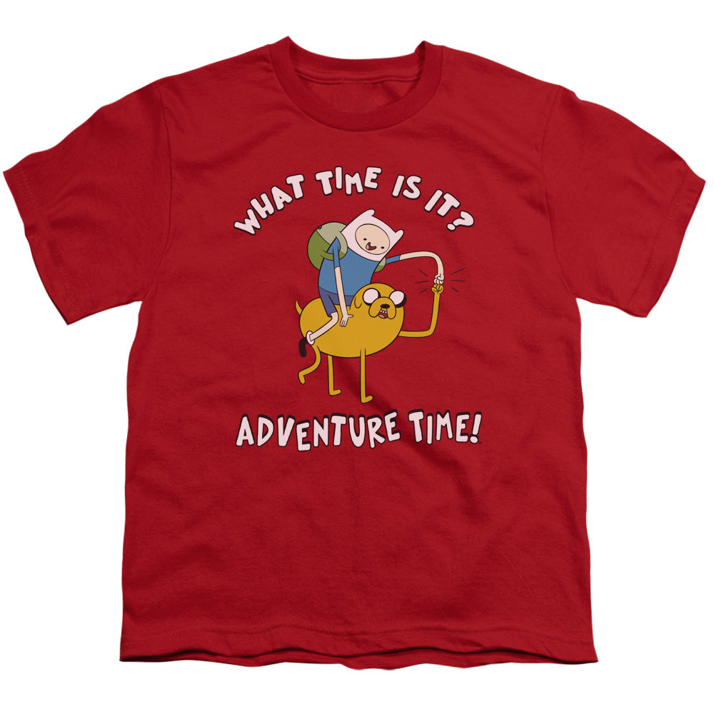 Adventure Time Ride Bump Kids Youth T Shirt Red