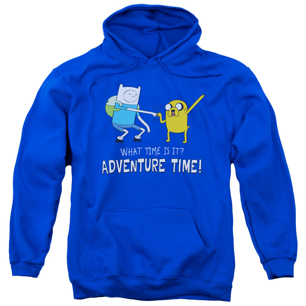 Adventure Time Fist Bump Mens Hoodie Royal Blue