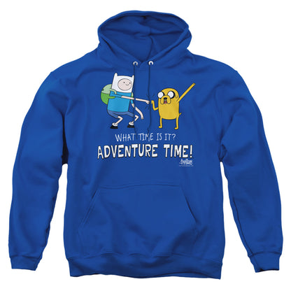 Adventure Time Fist Bump Mens Hoodie Royal Blue