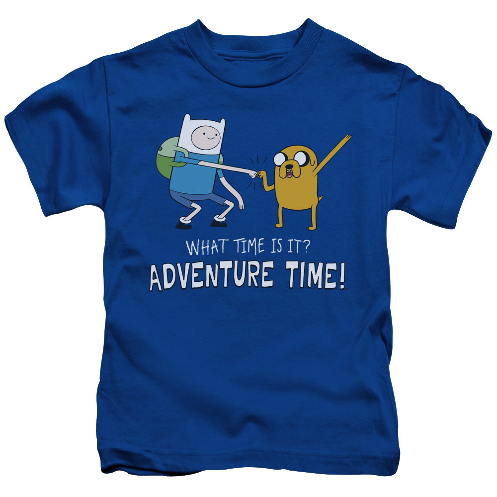 Adventure Time Fist Bump Juvenile Kids Youth T Shirt Royal Blue 