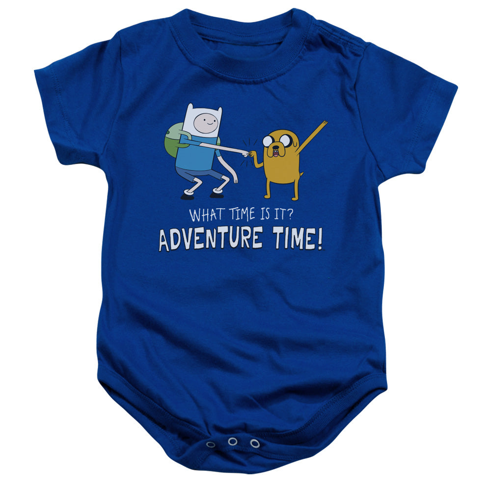 Adventure Time Fist Bump Infant Baby Snapsuit Royal Blue