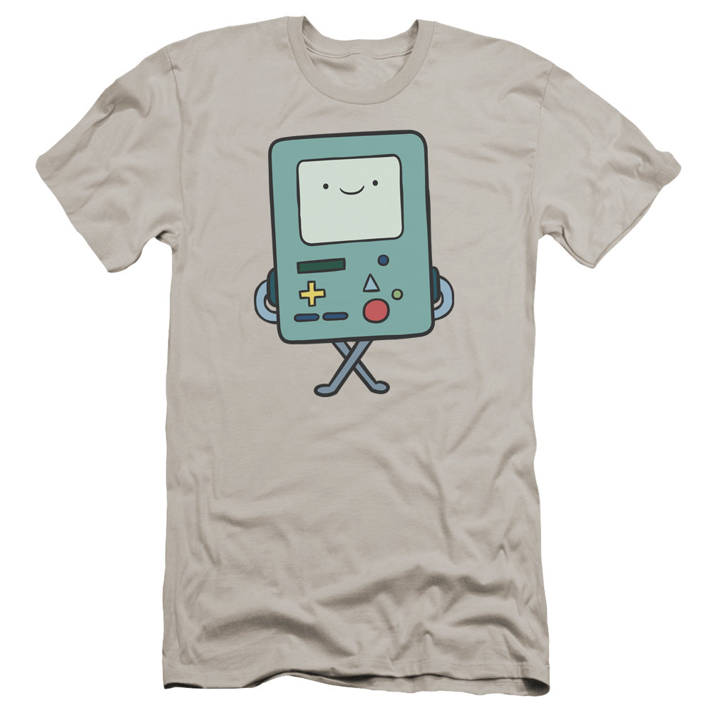 Adventure Time Bmo Premium Bella Canvas Slim Fit Mens T Shirt Silver