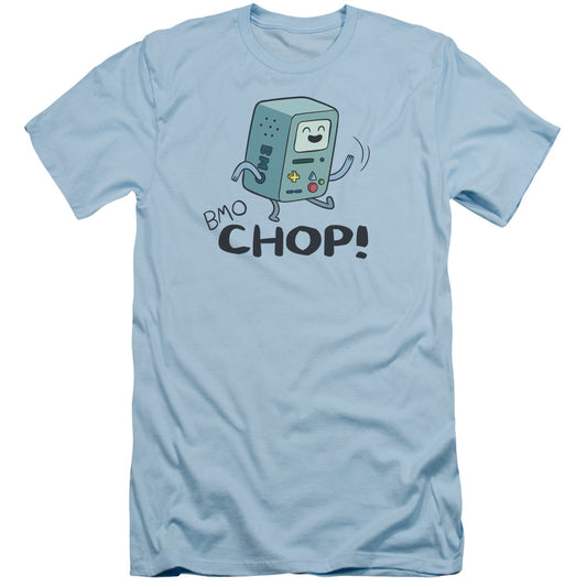 Adventure Time Bmo Chop Slim Fit Mens T Shirt Light Blue