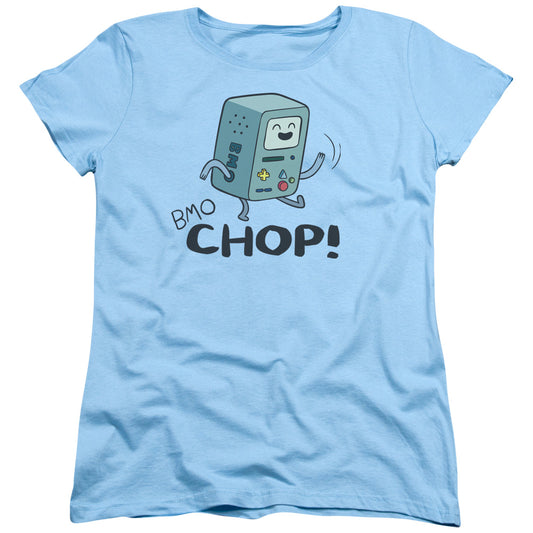 Adventure Time Bmo Chop Womens T Shirt Light Blue