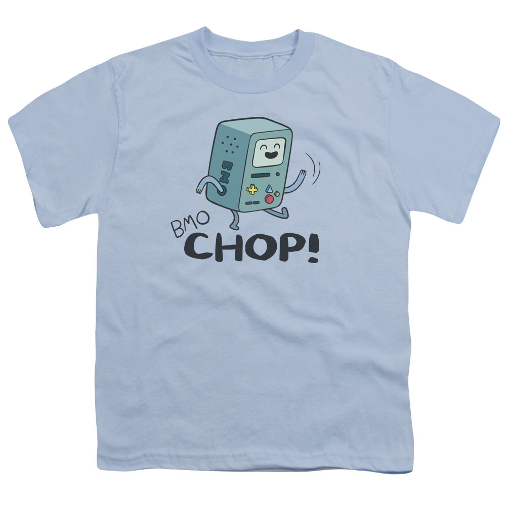 Adventure Time Bmo Chop Kids Youth T Shirt Light Blue