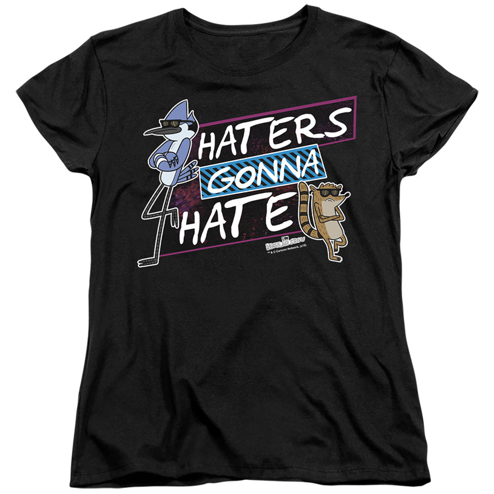 Regular Show Haters Gonna Hate Womens T Shirt Black Officially Licensed