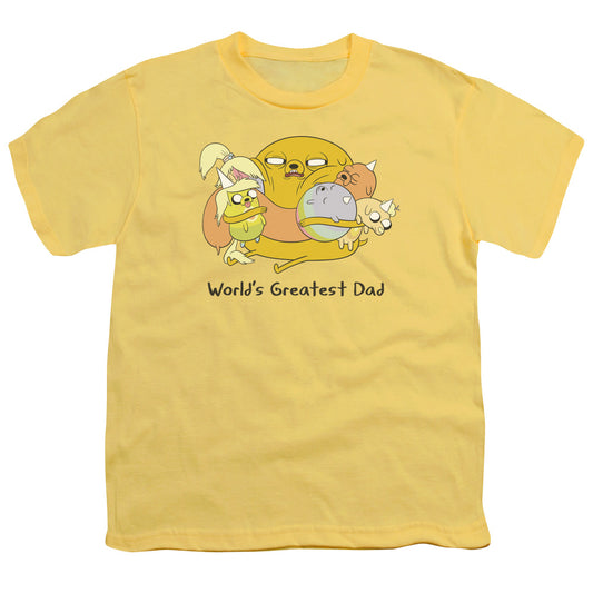 Adventure Time Worlds Greatest Dad Kids Youth T Shirt Banana