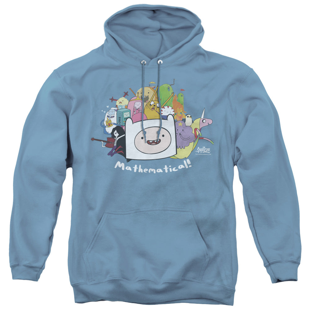 Adventure Time Mathematical Mens Hoodie Carolina Blue