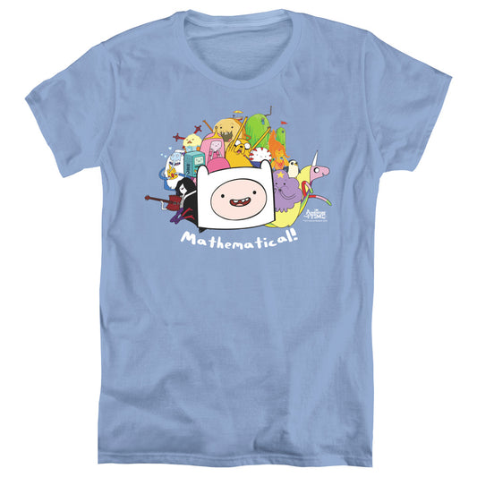 Adventure Time Mathematical Womens T Shirt Carolina Blue