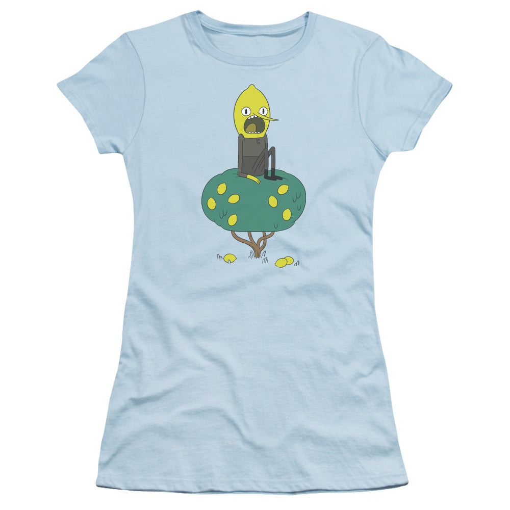 Adventure Time Lemongrab Junior Sheer Cap Sleeve Womens T Shirt Light Blue