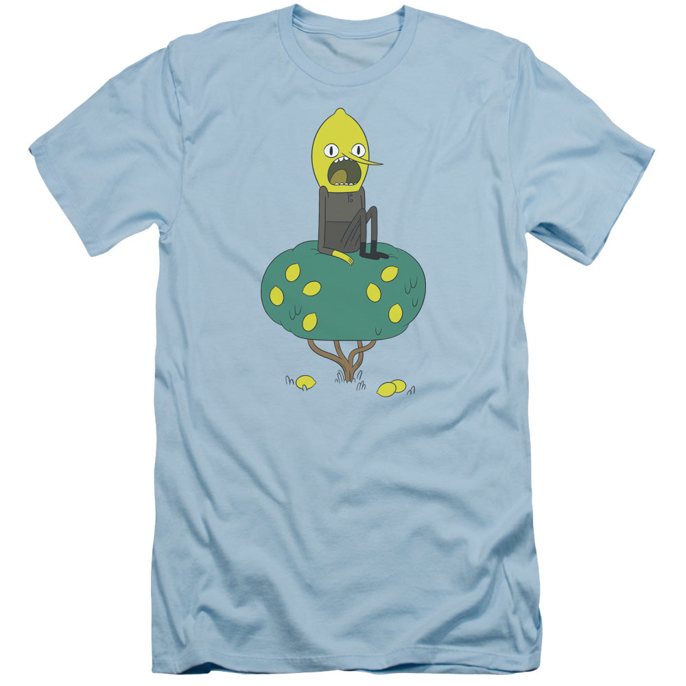 Adventure Time Lemongrab Slim Fit Mens T Shirt Light Blue