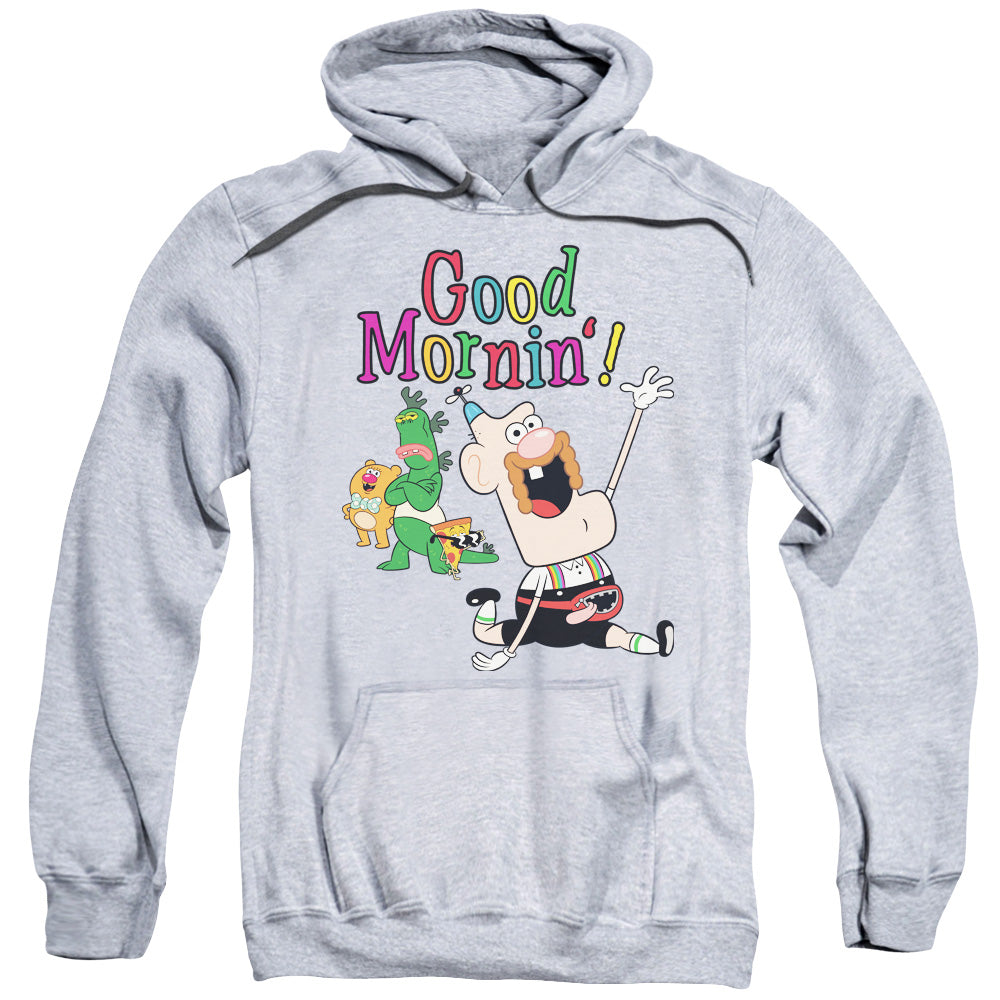 Uncle Grandpa Good Mornin Mens Hoodie Athletic Heather