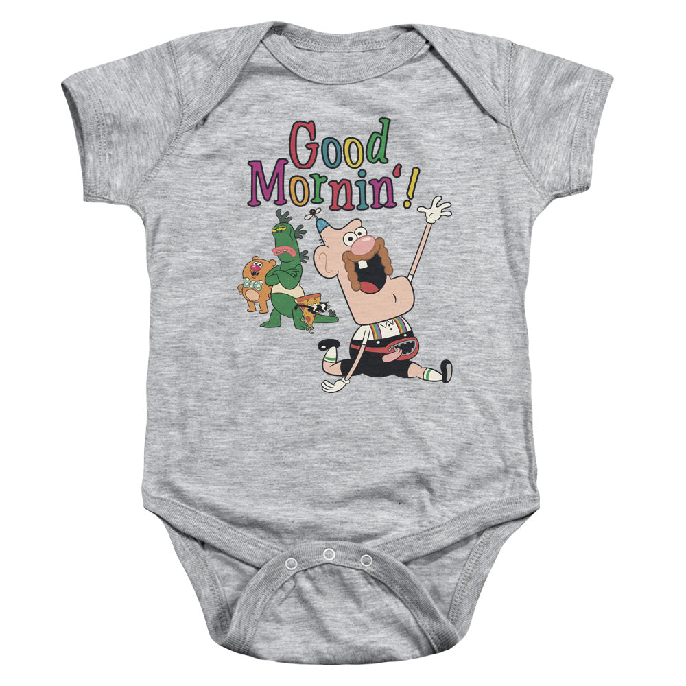 Uncle Grandpa Good Mornin Infant Baby Snapsuit Athletic Heather