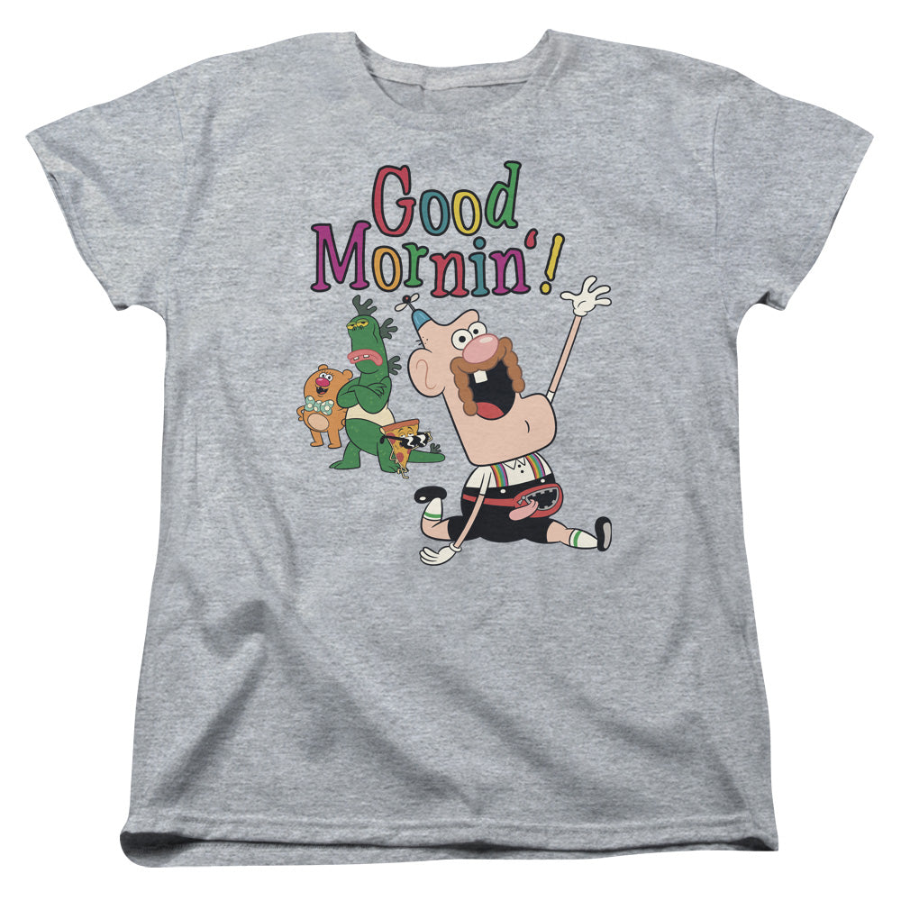 Uncle Grandpa Good Mornin Womens T Shirt Athletic Heather