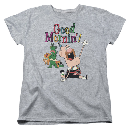 Uncle Grandpa Good Mornin Womens T Shirt Athletic Heather