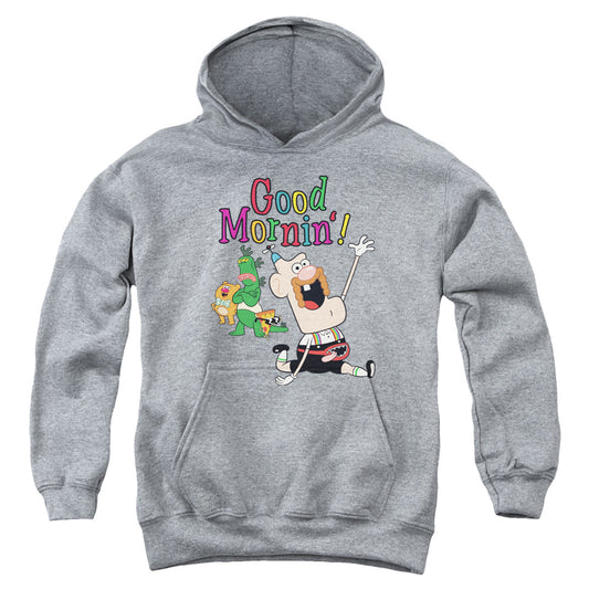 Uncle Grandpa Good Mornin Kids Youth Hoodie Athletic Heather