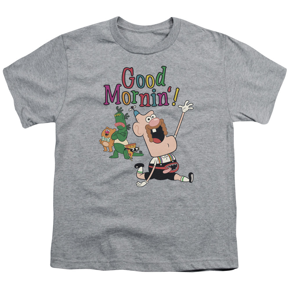 Uncle Grandpa Good Mornin Kids Youth T Shirt Athletic Heather