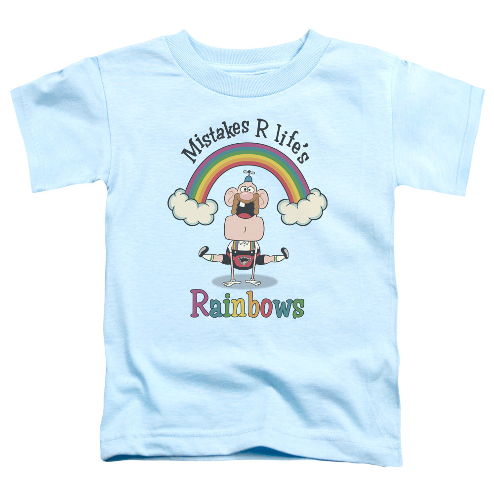 Uncle Grandpa Lifes Rainbows Toddler Kids Youth T Shirt Light Blue