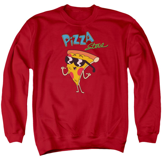 Uncle Grandpa Pizza Steve Mens Crewneck Sweatshirt Red