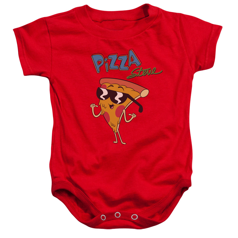 Uncle Grandpa Pizza Steve Infant Baby Snapsuit Red