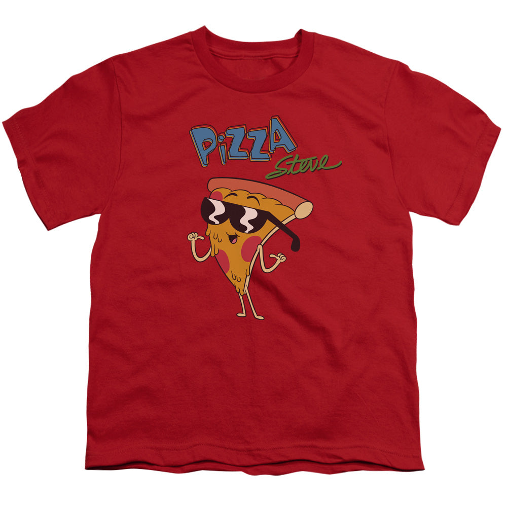 Uncle Grandpa Pizza Steve Kids Youth T Shirt Red