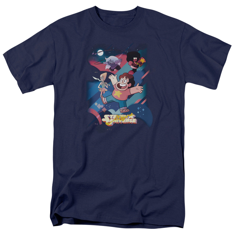 Steven Universe Group Shot Mens T Shirt Navy Blue