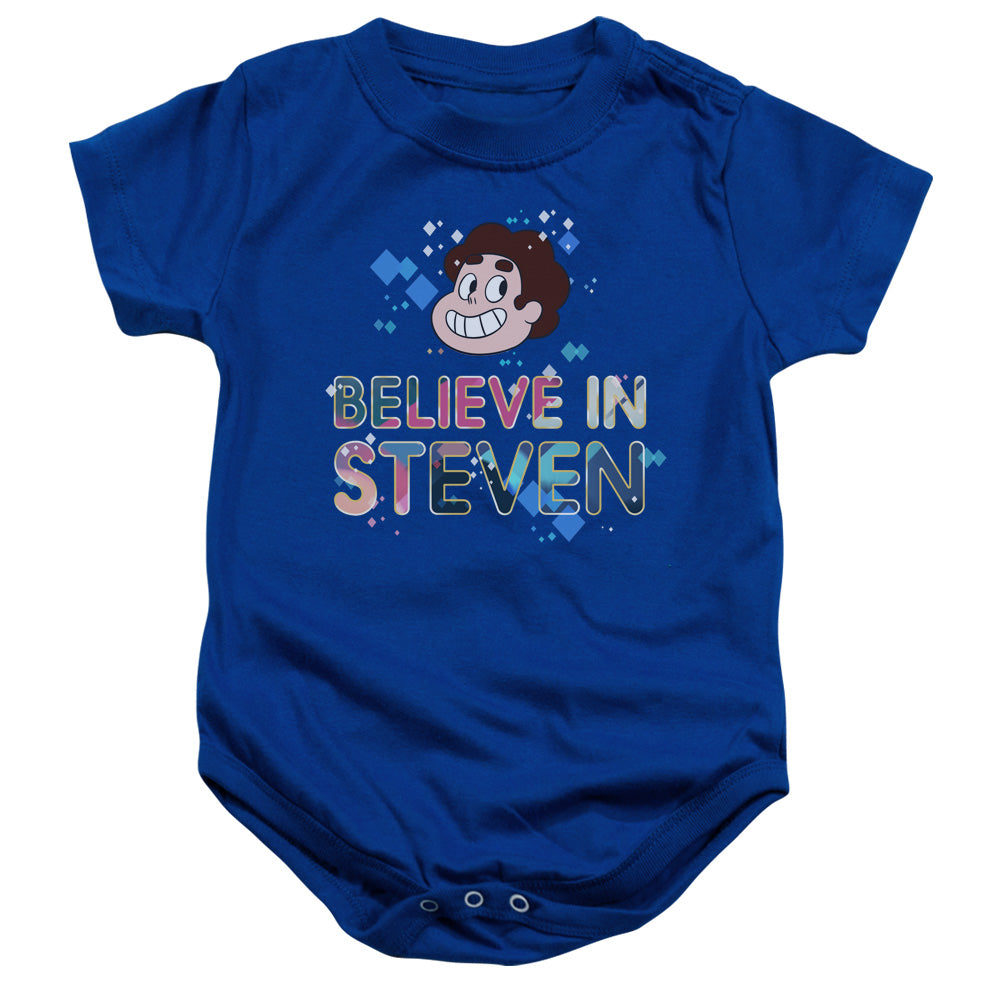 Steven Universe Believe Infant Baby Snapsuit Royal Blue