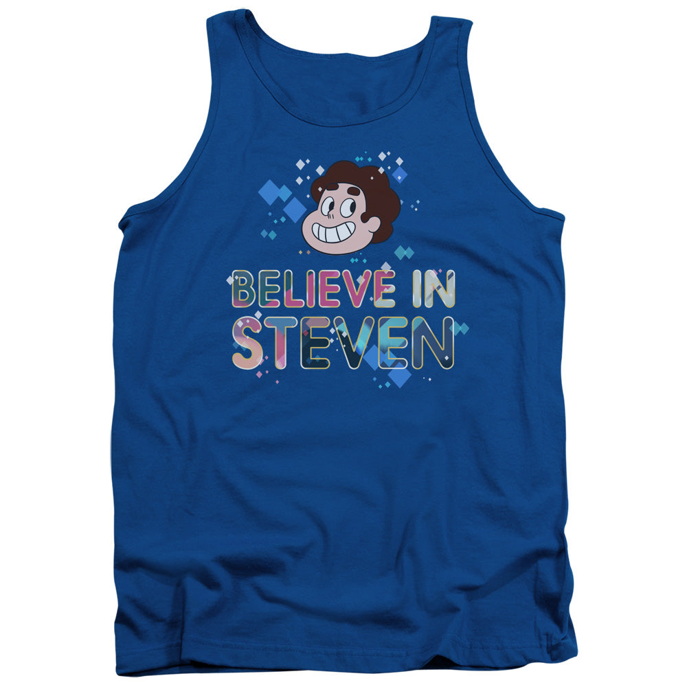 Steven Universe Believe Mens Tank Top Shirt Royal Blue