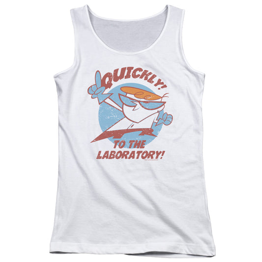 Dexters Laboratory Quickly Womens Tank Top Shirt White