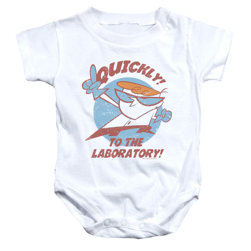 Dexters Laboratory Quickly Infant Baby Snapsuit White