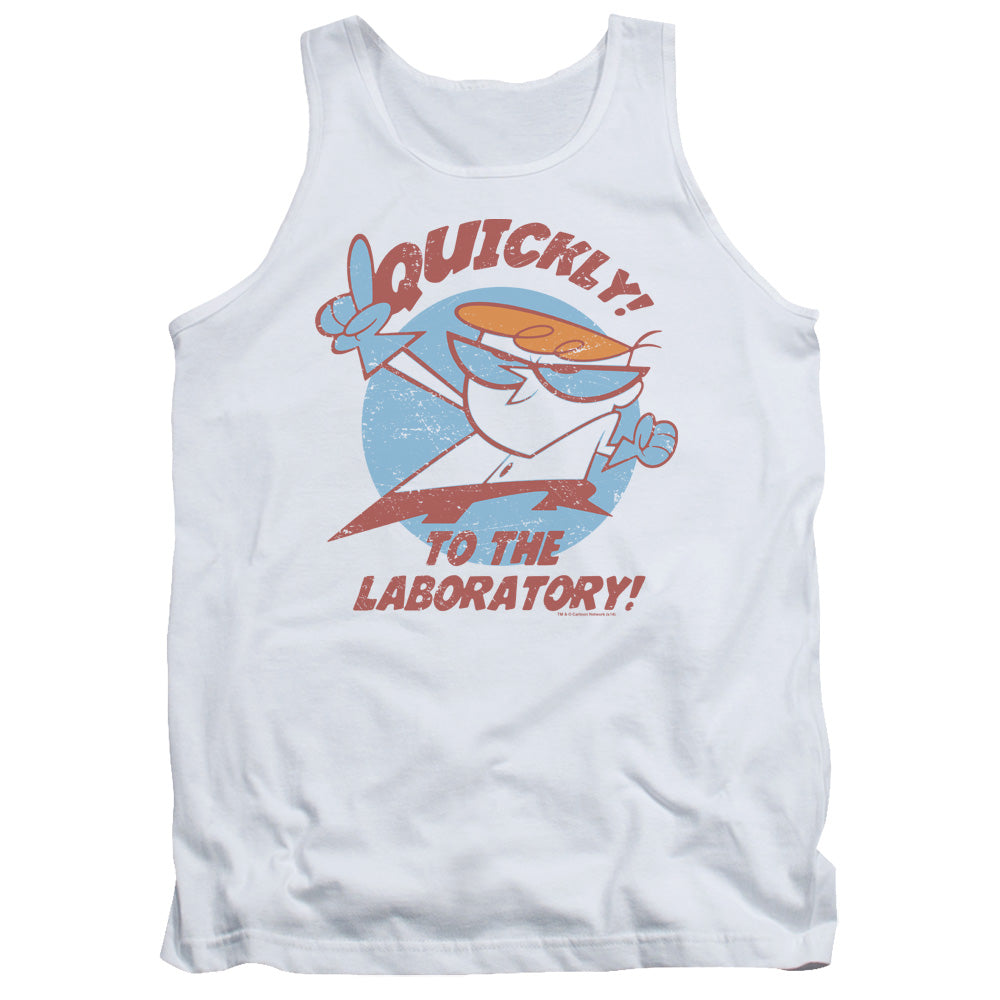 Dexters Laboratory Quickly Mens Tank Top Shirt White