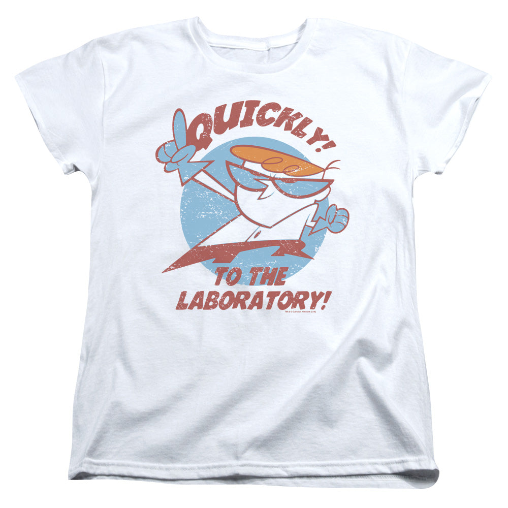 Dexters Laboratory Quickly Womens T Shirt White