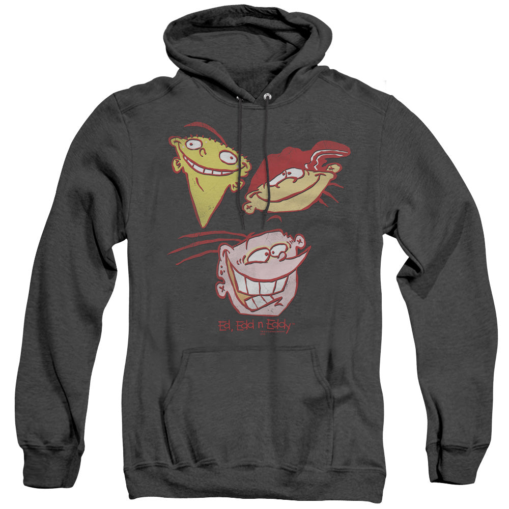 Ed Edd N Eddy Three Heads Heather Mens Hoodie Black