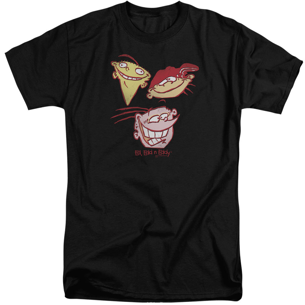 Ed Edd Eddy Three Heads Mens Tall T Shirt Black Officially Licensed
