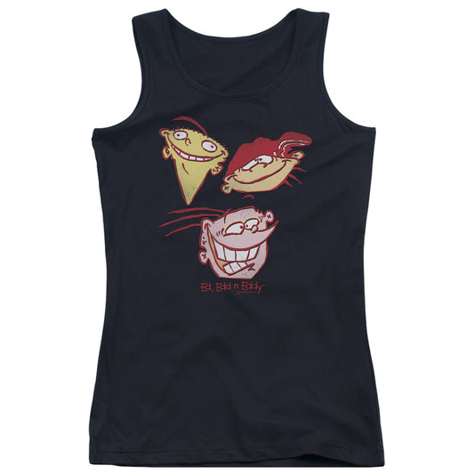 Ed Edd N Eddy Three Heads Womens Tank Top Shirt Black