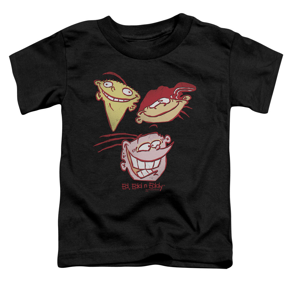 Ed Edd N Eddy Three Heads Toddler Kids Youth T Shirt Black