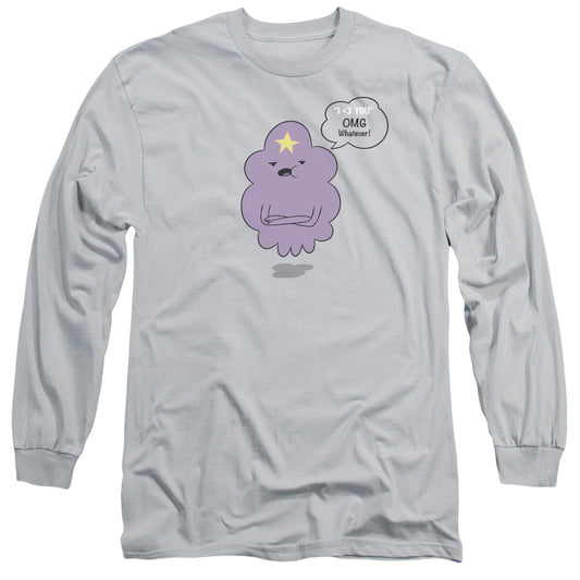 Adventure Time Lsp Omg Mens Long Sleeve Shirt Silver