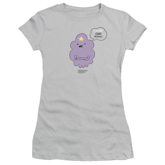 Adventure Time Lsp Omg Junior Sheer Cap Sleeve Womens T Shirt Silver