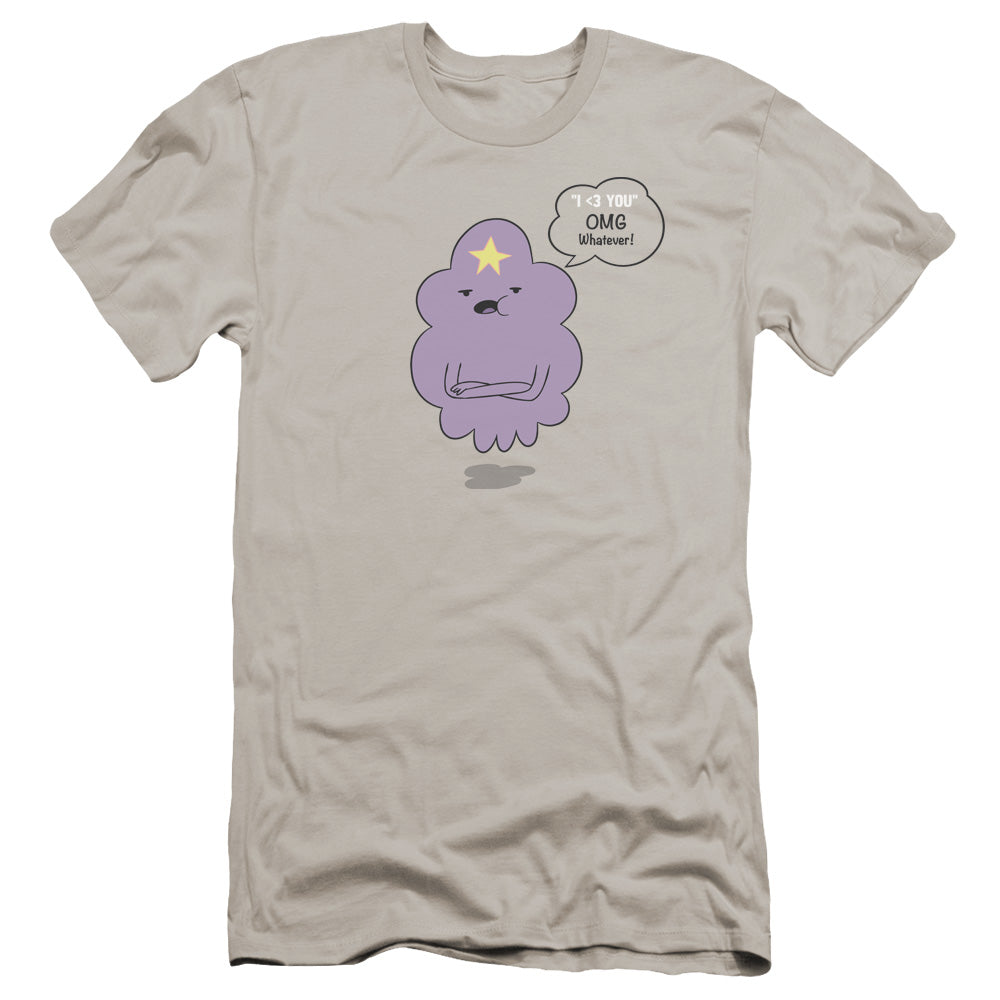 Adventure Time Lsp Omg Premium Bella Canvas Slim Fit Mens T Shirt Silver