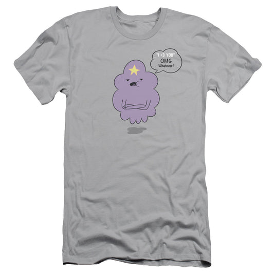 Adventure Time Lsp Omg Slim Fit Mens T Shirt Silver