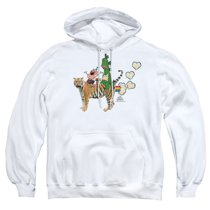 Uncle Grandpa Fart Hearts Mens Hoodie White Officially Licensed