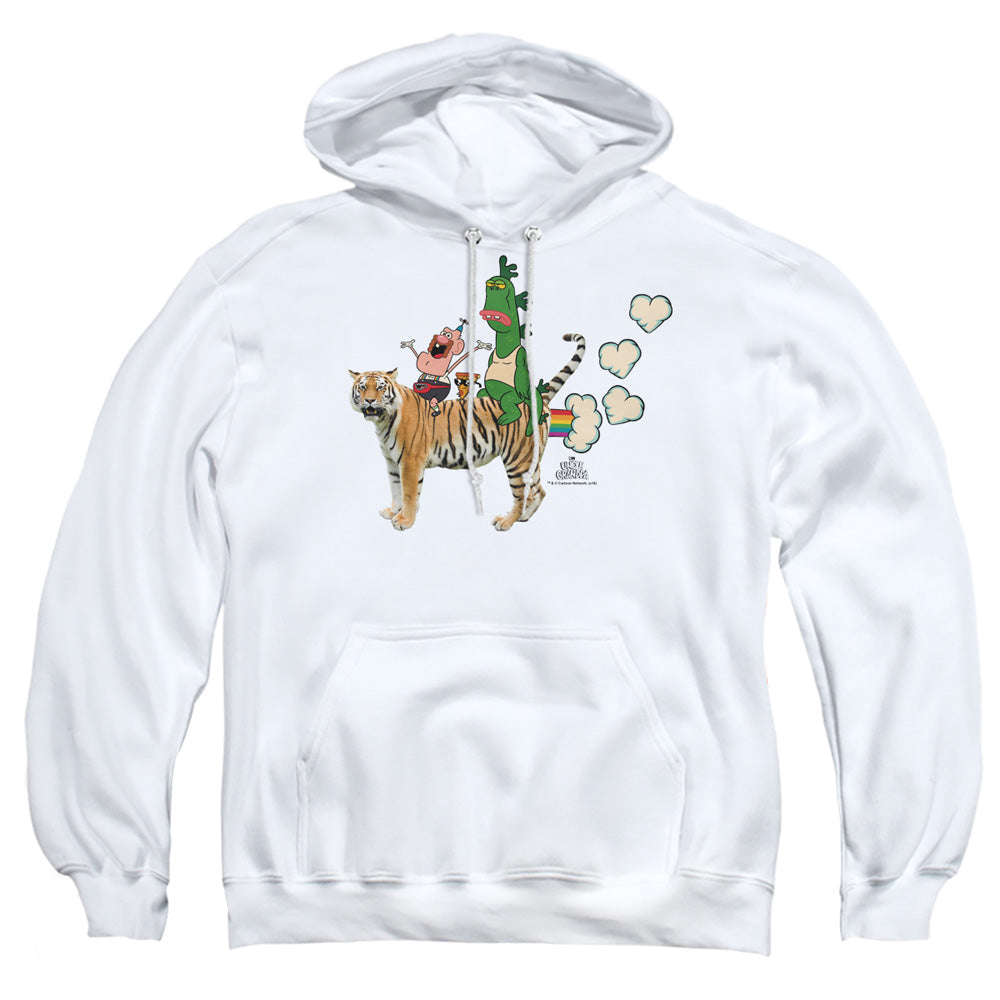 Uncle Grandpa Fart Hearts Mens Hoodie White Officially Licensed