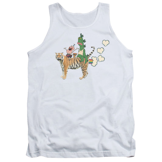 Uncle Grandpa Fart Hearts Mens Tank Top Shirt White