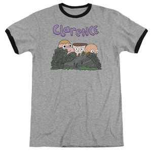 Clarence Gang Heather Ringer Mens T Shirt Heather