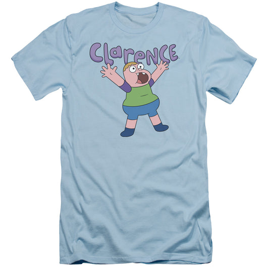 Clarence Whoo Slim Fit Mens T Shirt Light Blue