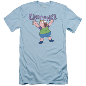 Clarence Whoo Slim Fit Mens T Shirt Light Blue