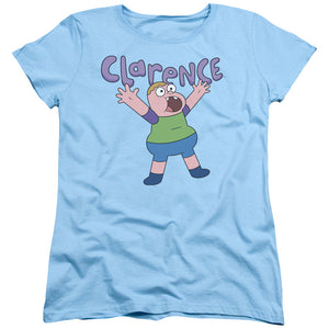Clarence Whoo Womens T Shirt Light Blue